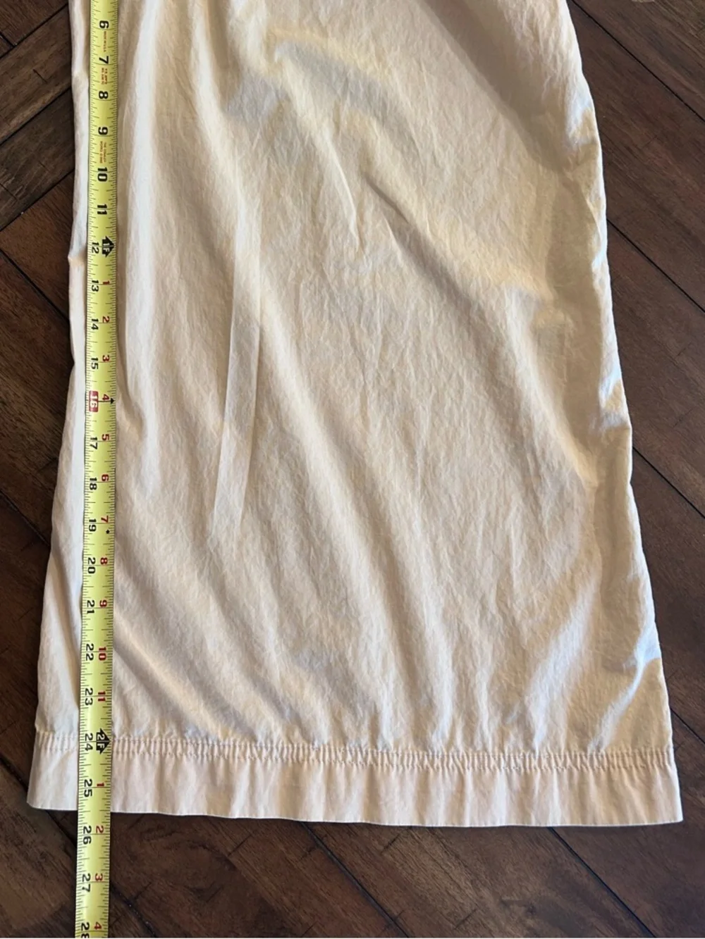 Free People Menorca Crop Wide Leg Cotton Pants Size 12 Pale Yellow